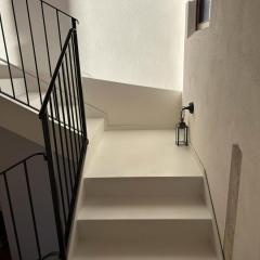 Ringhiera per scala interna in vetro di sicurezza
