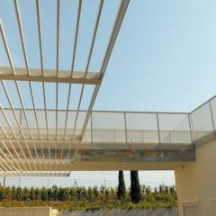 Ringhiera per scala interna in vetro di sicurezza