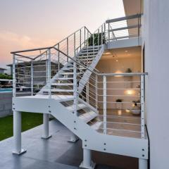 Scala esterna su misura in corten per giardino Diemme Group