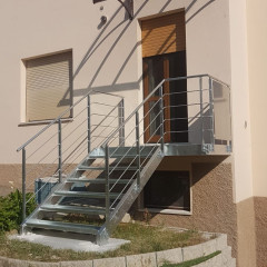 Scala esterna su misura in corten per giardino Diemme Group