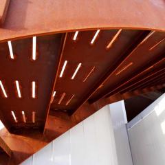 Scala esterna su misura in corten per giardino Diemme Group
