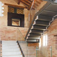 Scala su misura in corten per esterni