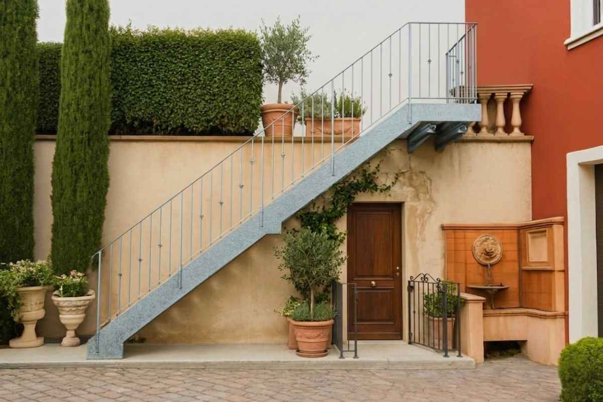 scala esterna in ferro